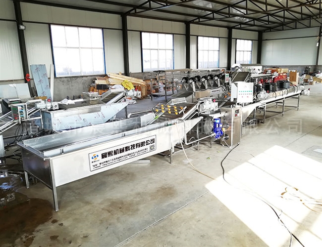 部隊食堂使用晨曦凈菜加工成套設備節(jié)省人工